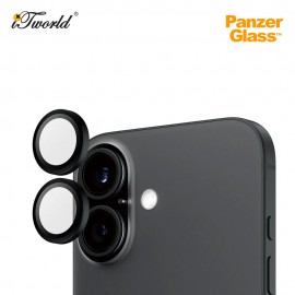 PanzerGlass Camera Lens Protector Hoop Optic Rings for Apple iPhone 16/16 Plus - Black 5715685003004