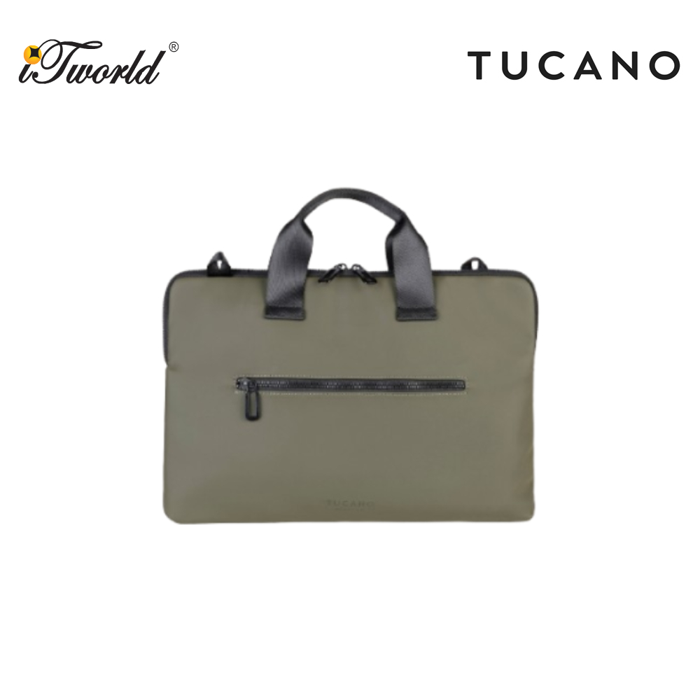 TUCANO GOMMO SUPERSLIM BAG 15.6" - MILITARY GREEN