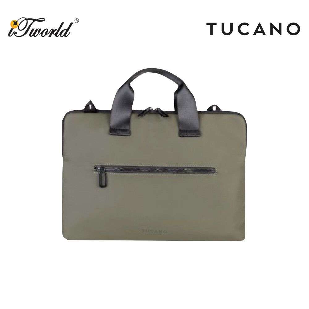 TUCANO GOMMO SUPERSLIM BAG 13/14" - MILITARY GREEN