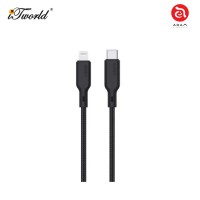 AUKEY CB-CL5 MFI Braided Nylon USB-C to Lightning Cable 1.2m Black 689323787227