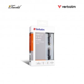 Verbatim 100cm Sync & Charge E-Marker Metallic Type-C 3.2 Cable 4895117956847