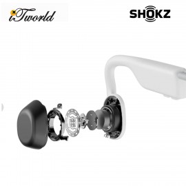 SHOKZ OPENMOVE Bone Conduction Open-ear Lifestyle/Sport Headphones - White S661WT 850033806274