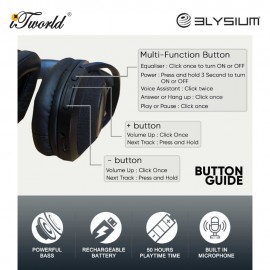 Elysium HYPERBASS 2 LOW BASE Bluetooth Headset 8886411936020