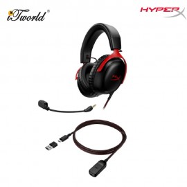 HyperX Cloud III BLK/RED GAM HEADSET - 727A9AA