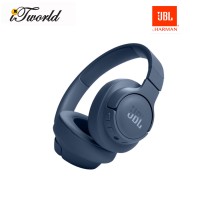 JBL T720BT Wireless Over-Ear Headphones - Blue 050036395106