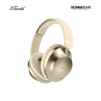 SonicGear Airphone DNC 3000 Active Noise Canceling Bluetooth Headset-Champagne 8886411931827