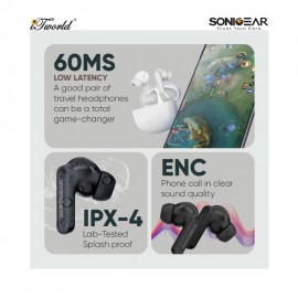 SonicGear Earpump Q1 (2024) TWS Earbud-Black 8886411931520