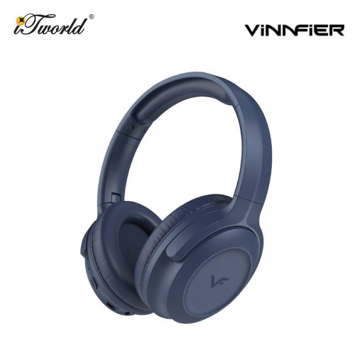 VINNFIER ANC 500 Active Noise Cancelling Bluetooth Headphone - Dark Blue 9555637204310