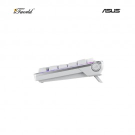 ASUS M701 ROG AZOTH NX MECHANICAL HOT-SWAP / RED LINEAR KEYBOARD - WHITE (90MP0316-BKUA11)