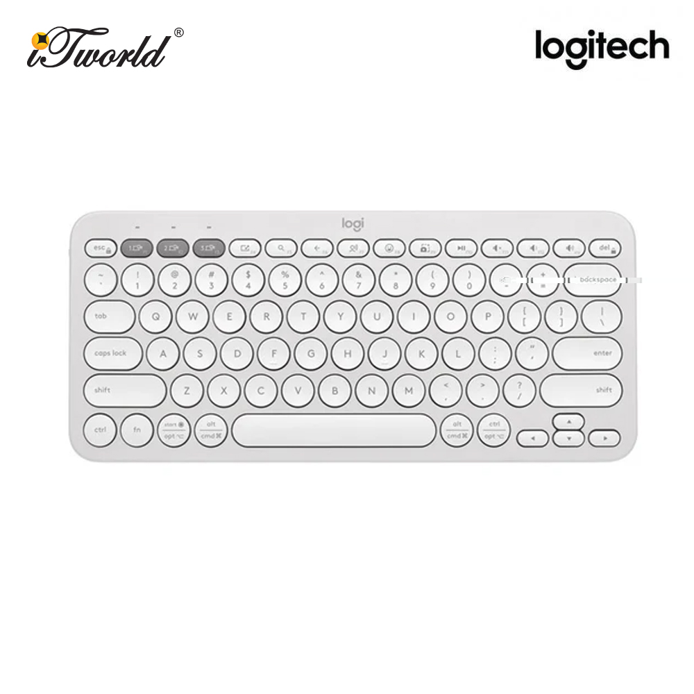 Logitech Pebble Keys 2 K380s keyboard Tonal White - 920-011754