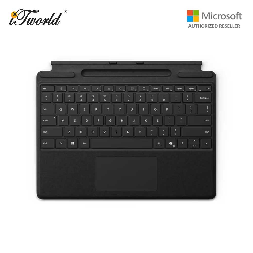 Microsoft Surface Pro Keyboard (11th Edition) with Pen Storage Black - 8XA-00182