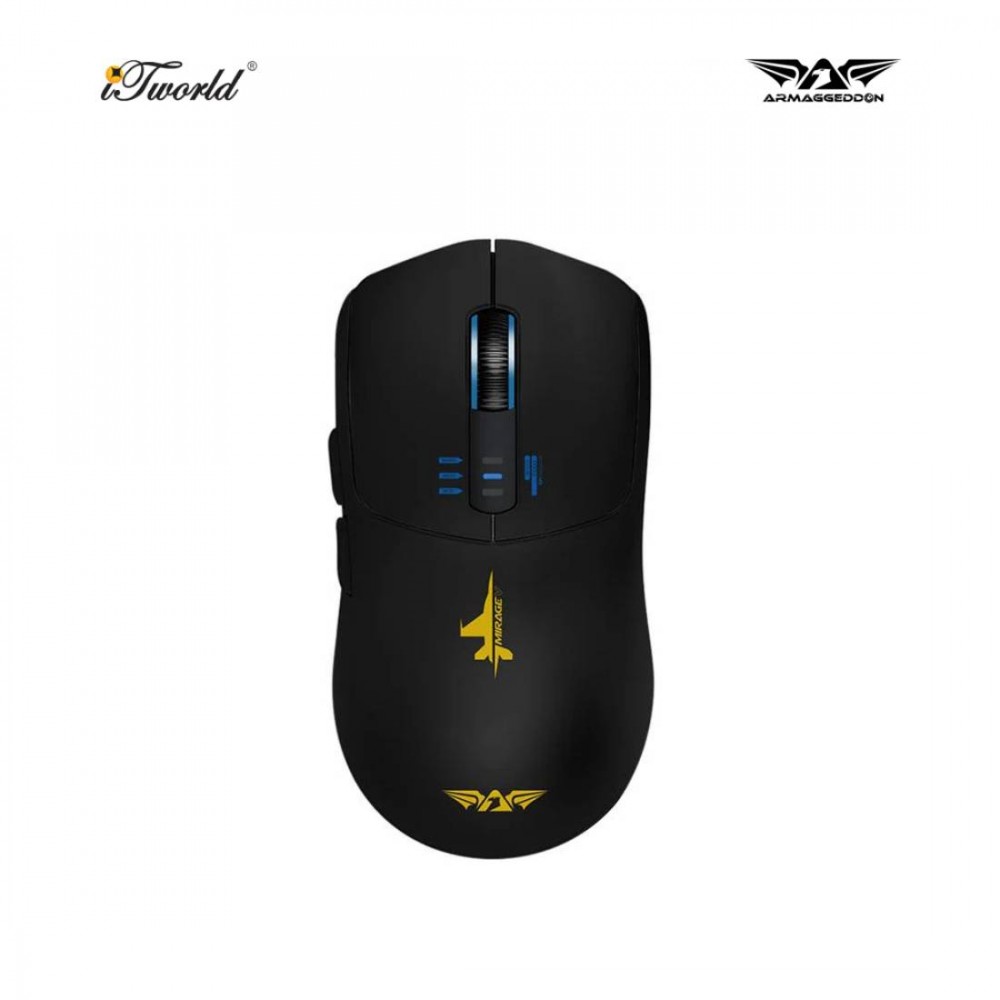 ARMAGGEDDON MIRAGE V GAMING WIRELESS MOUSE - BLACK 8886411986841