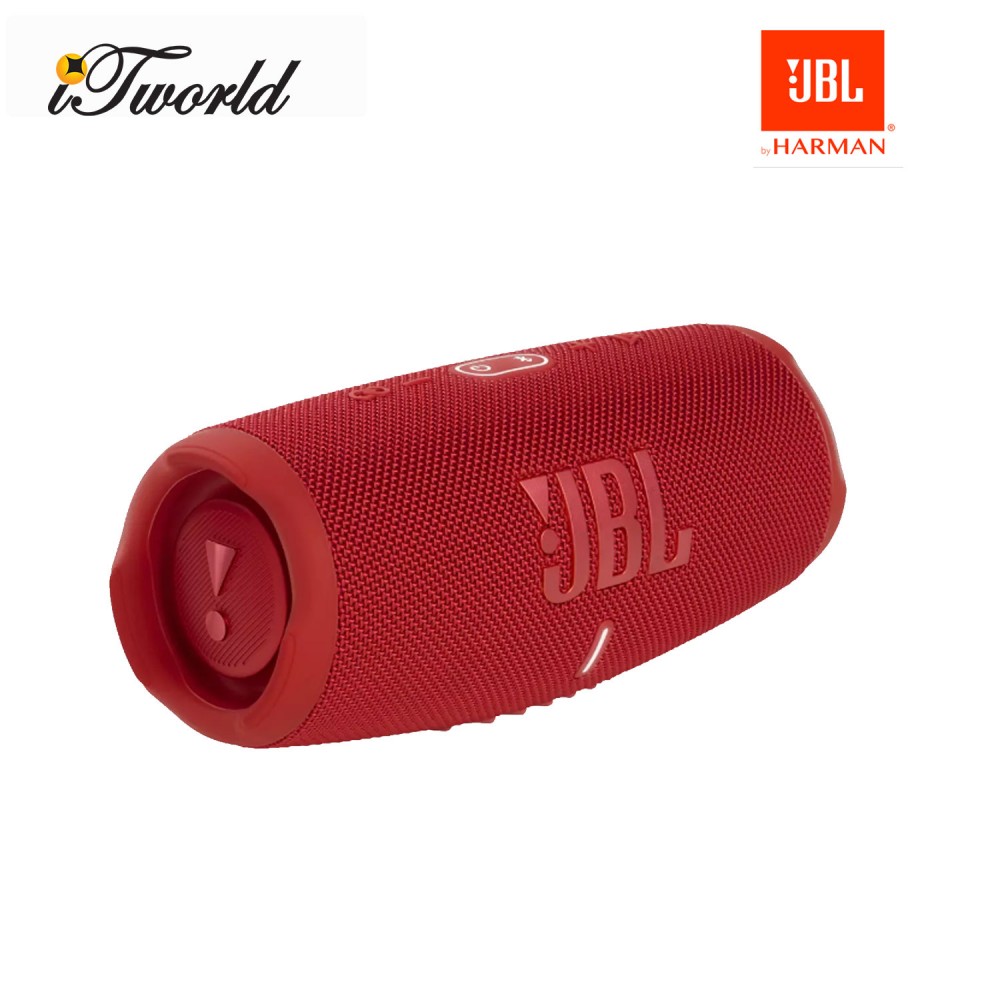 JBL Charge 5 Portable Waterproof Speaker - Red (050036380157)