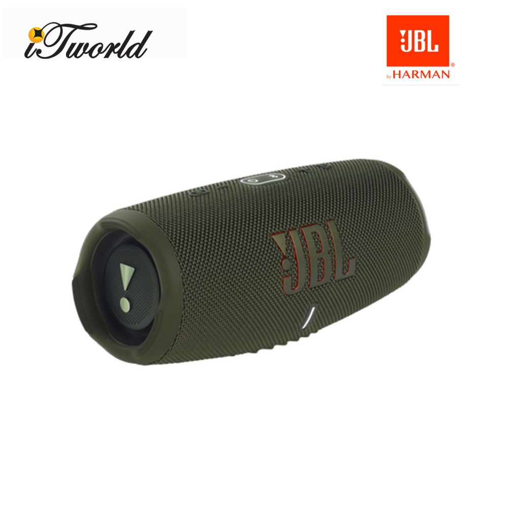 JBL Charge 5 Portable Waterproof Speaker - Forest Green (050036380188)