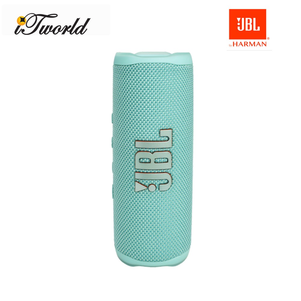 JBL Flip 6 Portable Waterproof Bluetooth Speaker - Teal 050036384377