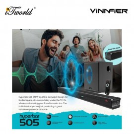 Vinnfier Hyperbar 505 BTRW Wireless Soundbar with Wireless Sub Woofer