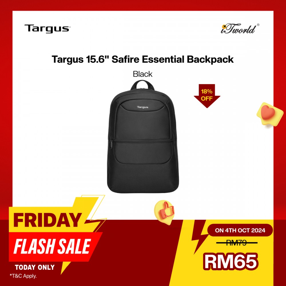 Targus 15.6" Safire Essential Backpack (Black) (TG-TBB580GL-70)