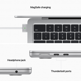 Apple 13-inch MacBook Air M2 chip with 8-core CPU and 10-core GPU, 512GB - Silver