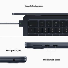 Apple 13-inch MacBook Air M2 chip with 8-core CPU and 8-core GPU, 256GB - Midnight (Pre-order 4 weeks)