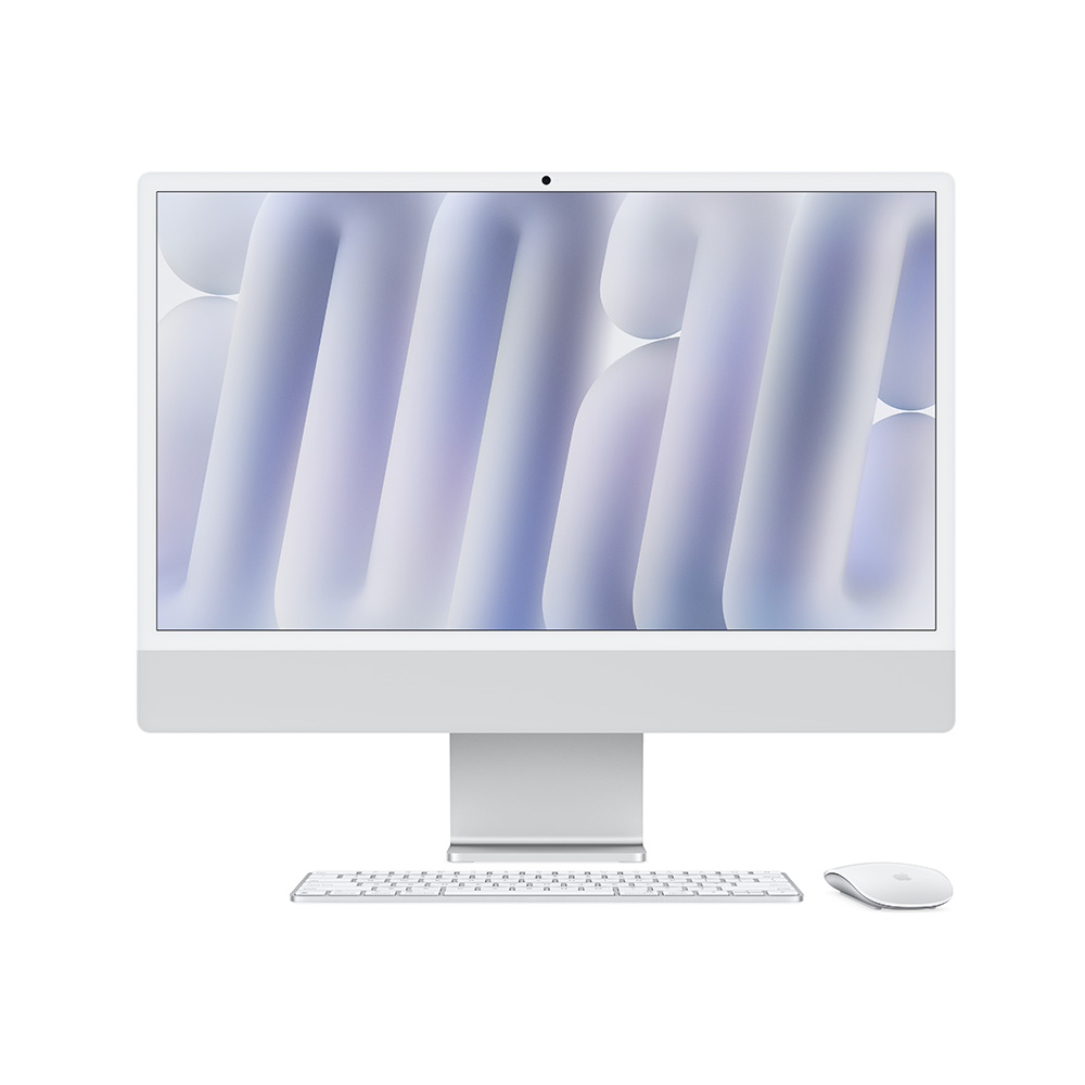 Apple 24-inch iMac with Retina 4.5K display, M4 chip with 8‑core CPU and 8‑core GPU, 16GB, 256GB SSD - Silver