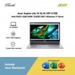 Acer Aspire Lite 14 AL14-31P-C72B Laptop (N100,8GB,512GB SSD,Intel UHD Graphics,H&S+M365,14” WUXGA,W11H,2Y)