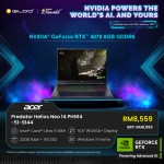 [Pre-order] Acer Predator Helios Neo 14 PHN14-51-9144 Gaming Laptop (NVIDIA  ® GeForce RTX™ 4070 8GB,U9-185H,32GB,1TB SSD,14.5"WQXGA+,W11H,Blk,2Y) [ETA:3-5 working days]