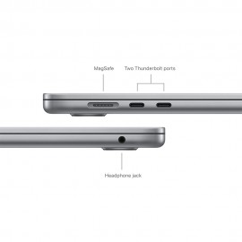 Apple 15-inch MacBook Air, M3 chip with 8-core CPU and 10-core GPU, 16GB, 256GB SSD - Space Grey