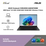 ASUS Vivobook S M5406W-AQD087WSM Laptop (Ryzen AI 9 365,24GB,512GB SSD,AMD Radeon 880M Graphics,H&S,14” WUXGA,W11H,Blk,2Y)