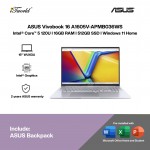 ASUS Vivobook 16 A1605V-APMB036WS Laptop (C5-120U,16GB,512GB SSD,Integrated,H&S,16” WUXGA,W11H,Sil,2Y)