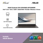 ASUS Zenbook S14 UX5406S-APV208WS Laptop (U7-258V,32GB,1TB SSD,32GB,1TB SSD,Intel Arc Graphics,H&S+M365,14”3K OLED,W11H,Gray,2Y)