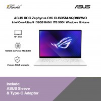 ASUS ROG Zephyrus G16 GU605M-VQR182WO Gaming Laptop (Intel??® Core™ Ultra 9 185H | 16”WQXGA | 32GB RAM | 1TB SSD |  NVIDIA??® GeForce RTX™ 4060 8GB | Windows 11 Home)