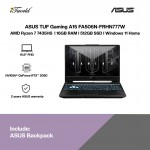 ASUS TUF Gaming A15 FA506N-FRHN777W Laptop (R7-7435HS,16GB,512GB SSD,RTX2050 4GB,15.6”FHD,W11H,Graphite Black,2Y)