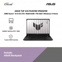 ASUS TUF A14 FA401W-VRG021W Gaming Laptop (R9 AI-HX370,16GB,1TB SSD,RTX4060 8GB,14”2.5K WQXGA,W11H,Jaeger Gray,2Y)