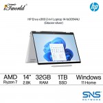 HP Envy x360 2-in-1 Laptop 14-fa0054AU (AMD Ryzen™ 7 8840HS | 14" diagonal 2.8K OLED Touch | 32GB RAM | 1TB SSD | AMD Radeon™ Graphics | Windows 11 Home | Preinstalled Microsoft Office Home and Student)