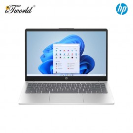 HP Laptop 14-em0043AU 14'' FHD (AMD Ryzen 5 7520U,512GB, 8GB, AMD Radeon™ Graphics, W11H) - Silver [FREE] HP Backpack + Preinstalled Microsoft Office Home And Office (Grab/Touch & Go Credit Redemption : 1/5-31/7*)