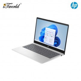 HP Laptop 14-em0043AU 14'' FHD (AMD Ryzen 5 7520U,512GB, 8GB, AMD Radeon™ Graphics, W11H) - Silver [FREE] HP Backpack + Preinstalled Microsoft Office Home And Office (Grab/Touch & Go Credit Redemption : 1/5-31/7*)