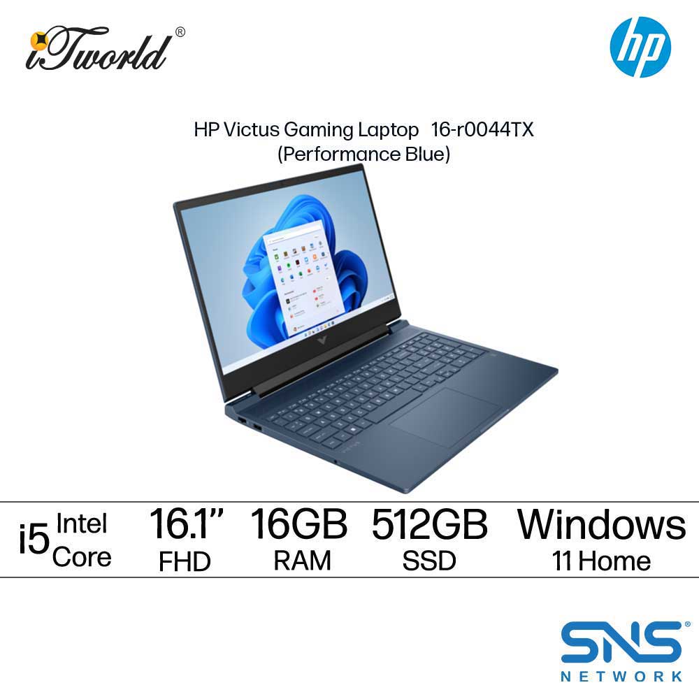 HP Victus Gaming Laptop 16-r0044TX (NVIDIA  ® GeForce RTX™ 4050 6GB GDDR6 | Intel  ® Core™  i5-13500HX Processor | 16.1" FHD | 16GB RAM | 512GB SSD | Windows 11 Home)