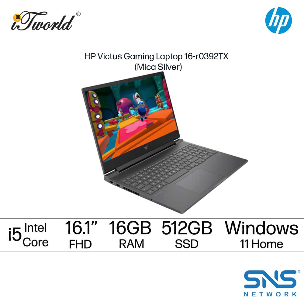 HP Victus Gaming Laptop 16-r0392TX 16.1'' FHD (Intel  ® Core™ i5-13500HX | 512GB SSD | 16GB | NVIDIA  ® GeForce RTX™ 4060 8 GB GDDR6 | Windows 11 Home)