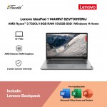 Lenovo IdeaPad 1 14AMN7 82VF0099MJ Laptop (R3-7320U,8GB,512GB SSD,AMD Radeon 610M Graphics,H&S,14"FHD,W11H,Cloud Grey,2Yrs)