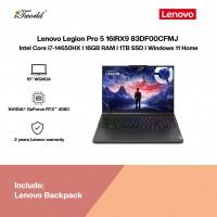 [Pre-order] Lenovo Legion Pro 5 16IRX9 83DF00CFMJ Gaming Laptop (NVIDIA??® GeForce RTX™ 4060 8GB,i7-14650HX,16GB,1TB SSD,16” WQXGA,W11H,Grey,2Y) [ETA:3-5 working days]