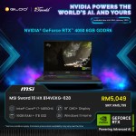 [Pre-order] MSI Sword 16 HX B14VEKG-628MY Gaming Laptop (NVIDIA  ® GeForce RTX™ 4050 6GB, i7-14650HX,16GB,1TB SSD,16”QHD+,W11H,Gray,2Y) [ETA:3-5 working days]