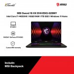 [Pre-order] MSI Sword 16 HX B14VEKG-628MY Gaming Laptop (NVIDIA  ® GeForce RTX™ 4050 6GB, i7-14650HX,16GB,1TB SSD,16”QHD+,W11H,Gray,2Y) [ETA:3-5 working days]