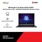 MSI Stealth 14 AI Studio A1VEG-204MY AI Gaming Laptop(CU5-135H,16GB,512GB SSD,RTX4050 6GB,14” FHD+,W11H,Wht,2Y) 