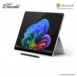 Microsoft Surface Pro - Copilot+ PC - 13" - Snapdragon  ® X Plus -16GB Memory - 256GB SSD - (Latest Model, 11th Edition) - Platinum - ZHX-00013 + Shieldcare 1 Year Extended Warranty + Microsoft 365 Personal