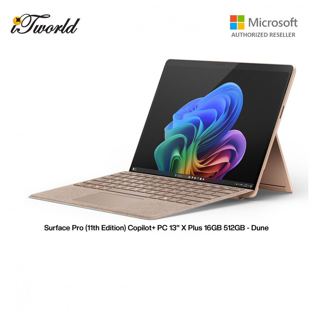 Microsoft Surface Pro - Copilot+ PC - 13" - Snapdragon  ® X Plus -16GB Memory - 512GB SSD - (Latest Model, 11th Edition) - Dune - ZHY-00054