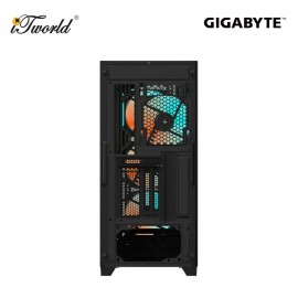 Gigabyte C301 Glass Mid-Tower PC Gaming Case - Black (GZ-C301G BLK)