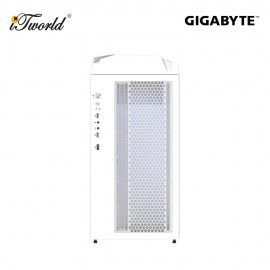 Gigabyte C301 Glass Mid-Tower PC Gaming Case – White (GZ-C301G WHT)