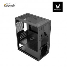 INVASION MGC-07 MATX GAMING CASE with 4 FAN – BLACK