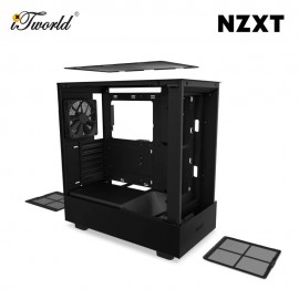 NZXT H5 Flow Mid-Tower Case – Black (CC-H51FB-01)