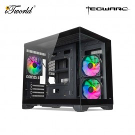 Tecware VXN Evo Dual Chamber ARGB MATX Casing - Black (TWCA-VXNEV-BKAR)